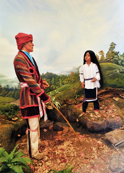 Image Diorama de Sequoyah et de sa fille Ayoka