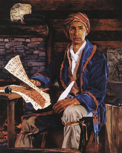 Sequoyah en peinture