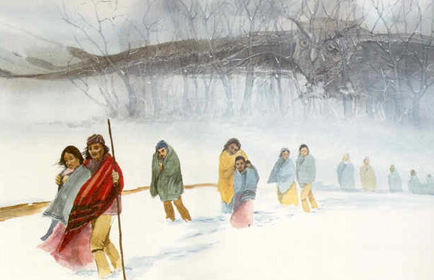 "Piste des larmes" par Robert Lindneux