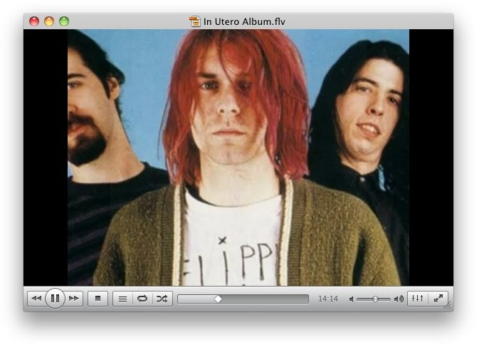 Kurt Cobain et son groupe Nirvana