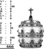 "Vicarius Filli Dei" = 666