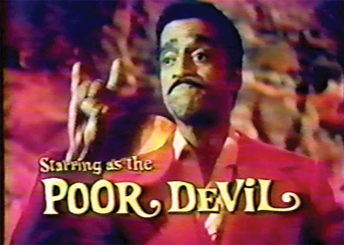 Sammy Davis Jr, sataniste disciple d'Anton Lavey créateur de l'Eglise de Satan  jouant le rôle du pauvre Diable
