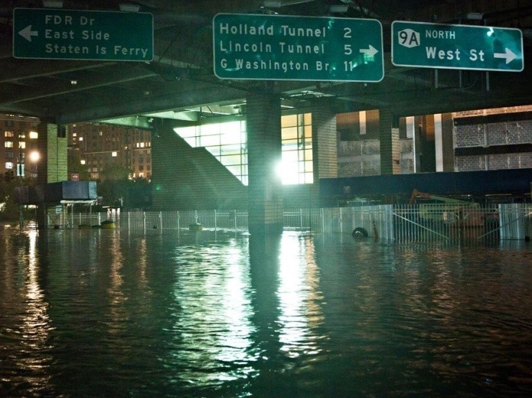 Inondations à New York suite au passage de l'ouragan Sandy - 30 Octobre 2012