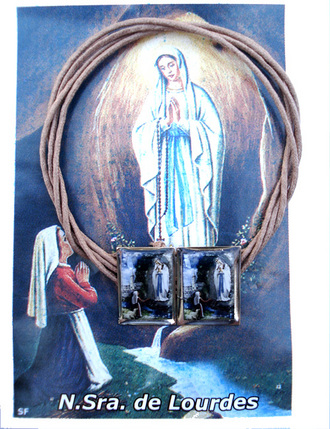 Scapulaire Notre Dame de Lourdes