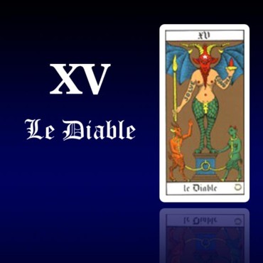 XV: carte du Tarot: Le Diable