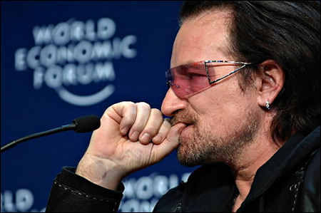 Bono au WEF à Davos