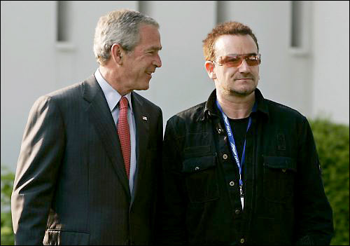 G. W. Bush et Bono