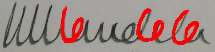 signature de Nelson Mandela