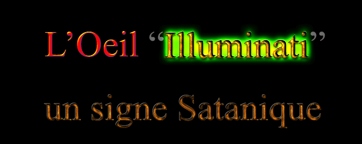 Le signe satanique   de l'Oeil "Illuminati"