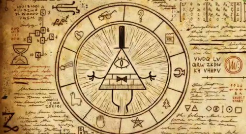 Bill Cipher  Capture d'écran: série "Gravity Falls" sur Disney channel 411