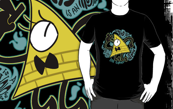 Bill Cipher imprimé sur T-shirt