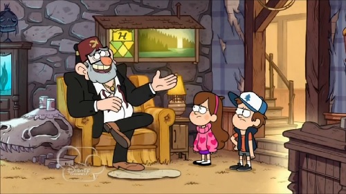 Capture d'écran: série "Gravity Falls" sur Disney channel 411