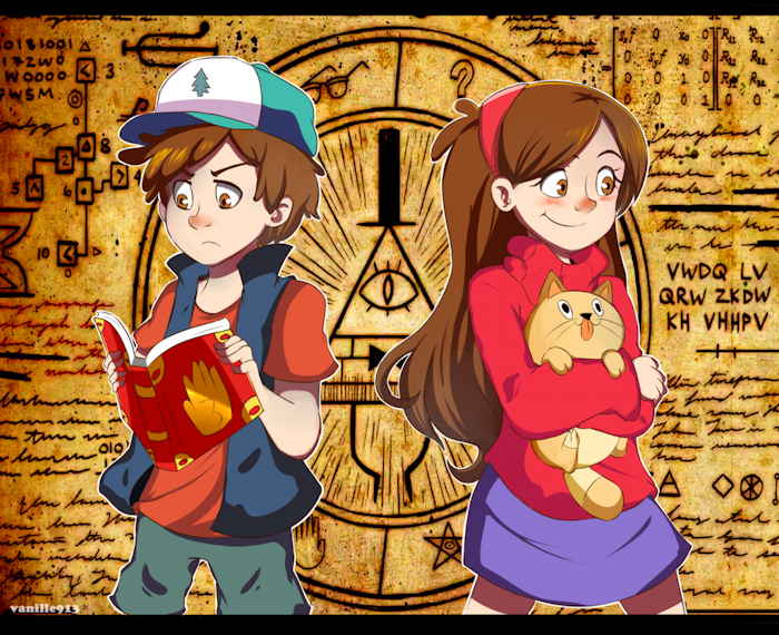 Capture d'écran: série "Gravity Falls" sur Disney channel 411